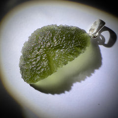 4.44g Moldavite pendant.