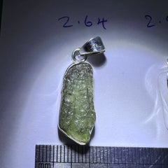 Medium, Bezel set Moldavite Silver pendant (5 available)