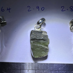 Medium, Bezel set Moldavite Silver pendant (5 available)