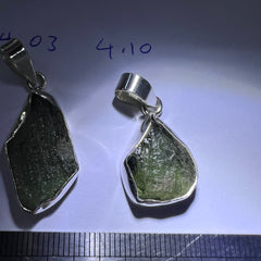 Bezel set Moldavite Silver pendant (5 available)