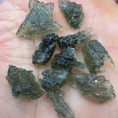 10.5g Total Weight Moldavite Wholesale Lots (11 pcs)