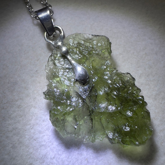 2.1g Chlum Moldavite Necklace