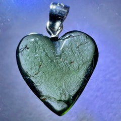 Moldavite Heart pendant