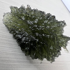 4.68g Moldavite with prominent Lechateliarite.