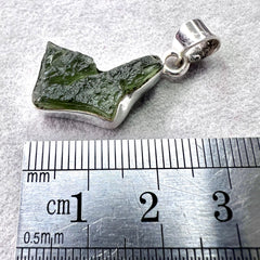 2.67g Bezel Set Moldavite Silver Pendant