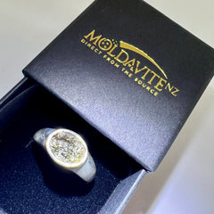 Moldavite Silver Ring - Size 11
