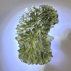 5.45g Double Herkimer, Moldavite Copper Pendant