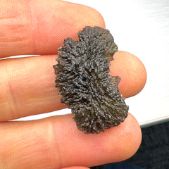 5.45g Double Herkimer, Moldavite Copper Pendant