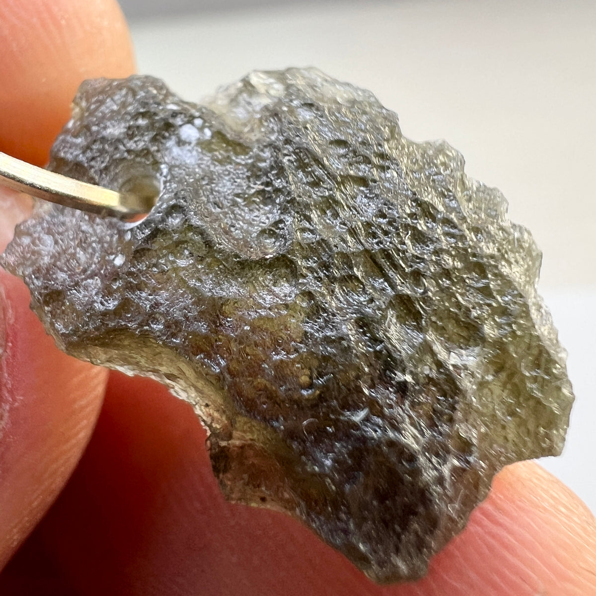 Moldavite Pendant – Gold Wrap
