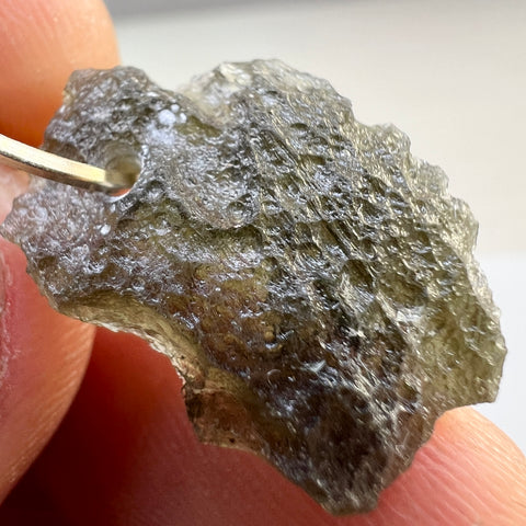 Moldavite Pendant – Gold Wrap