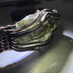 2.87g Chlum Moldavite & Copper Bracelet