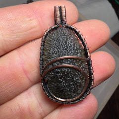 6.5g Moldavite & Copper Pendant