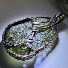 6.5g Moldavite & Copper Pendant