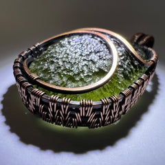 6.5g Moldavite & Copper Pendant