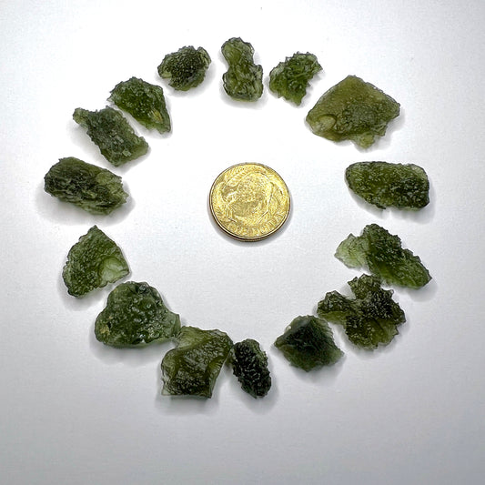 30g Moldavite Pieces (15pcs)