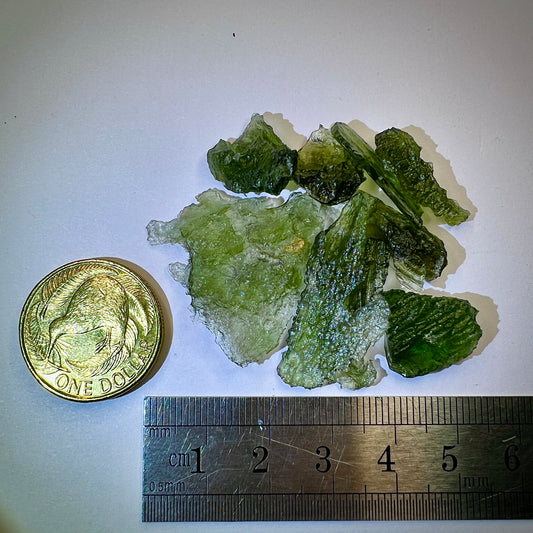 10g Moldavite pieces (9pcs)