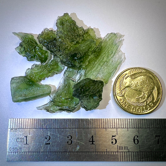 10.58g Moldavite pieces (10pcs)