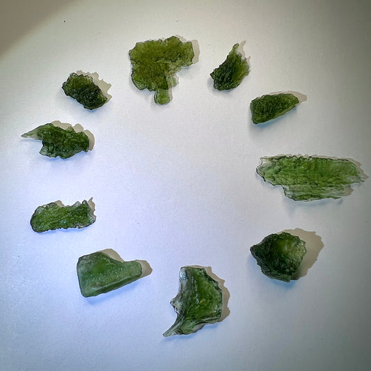 10.58g Moldavite pieces (10pcs)