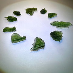 10.58g Moldavite pieces (10pcs)