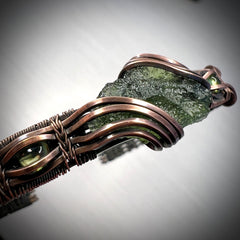 1.66g Moldavite & Copper Bracelet