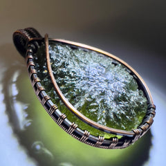 7.05g Moldavite & Copper Pendant