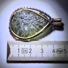 7.05g Moldavite & Copper Pendant