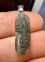 2.25g Moldavite/Silver pendant