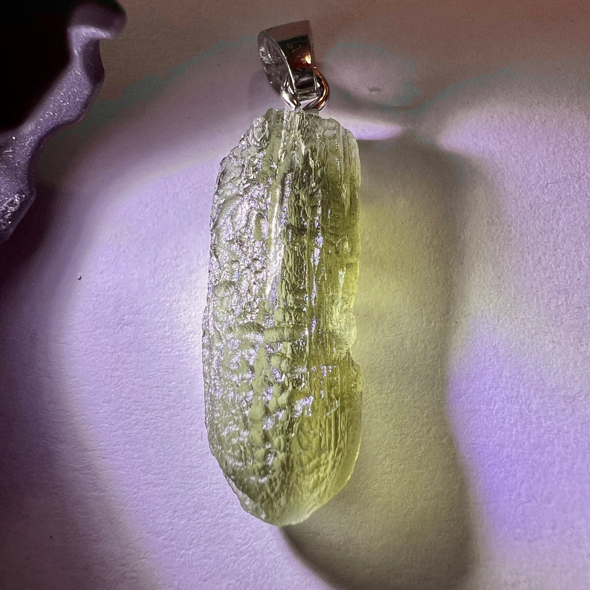 2.25g Moldavite/Silver pendant