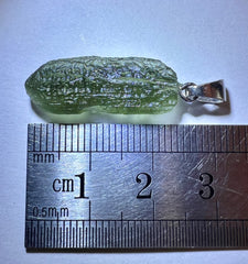 2.25g Moldavite/Silver pendant