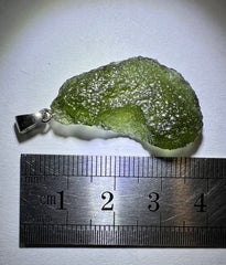 4g Moldavite/Silver pendant