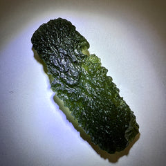 12.51g Moldavite Angel Chime - Gold Pendant
