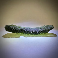 12.51g Moldavite Angel Chime - Gold Pendant
