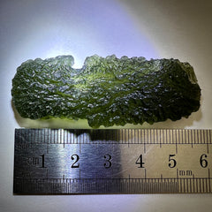 12.51g Moldavite Angel Chime - Gold Pendant
