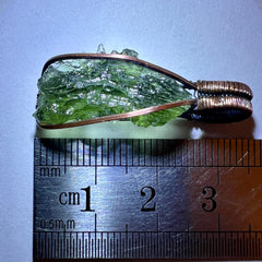 1.85g Moldavite/ Copper Pendant