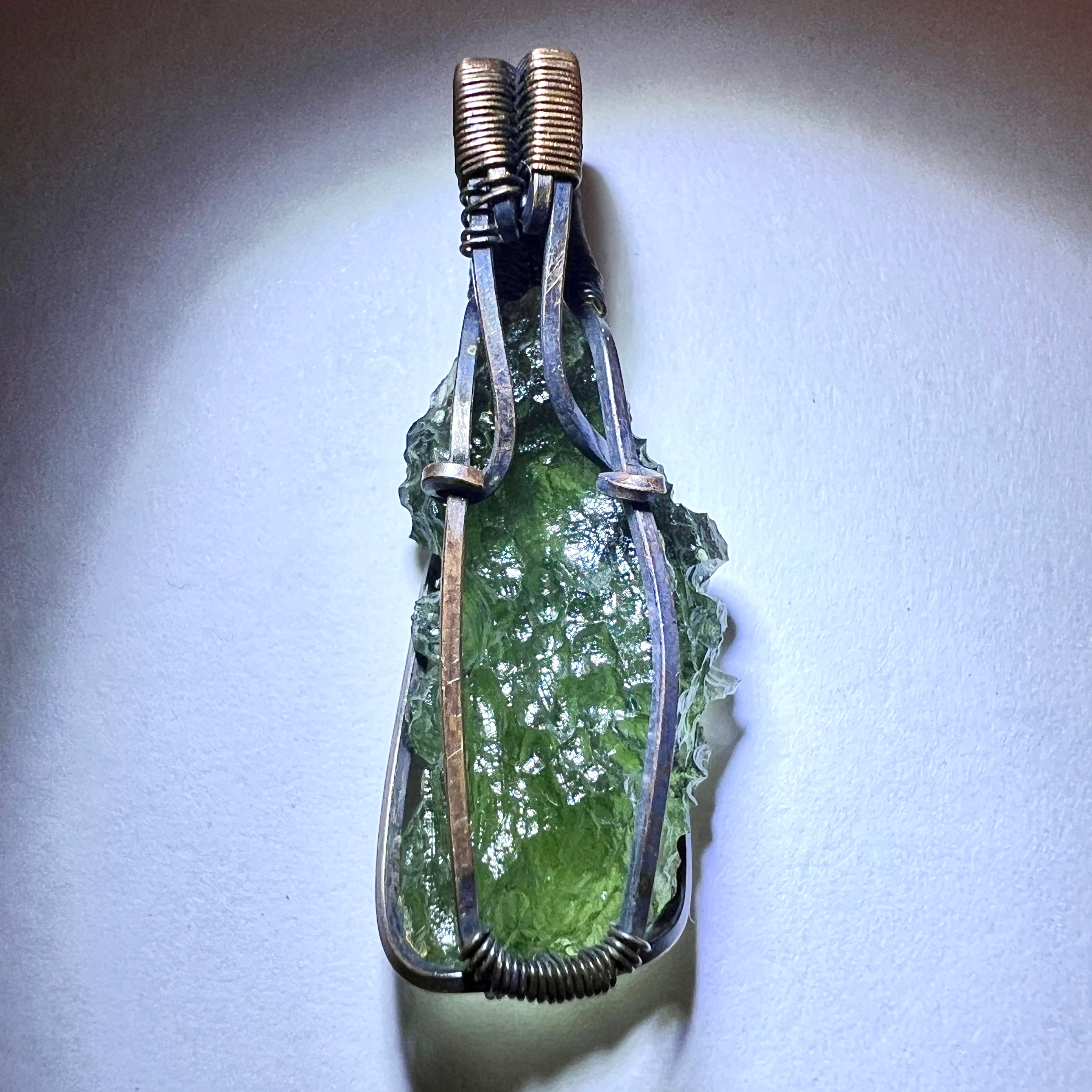 1.85g Moldavite/ Copper Pendant