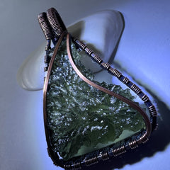 Moldavite Copper Pendant 3.07g