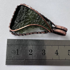 Moldavite Copper Pendant 3.07g