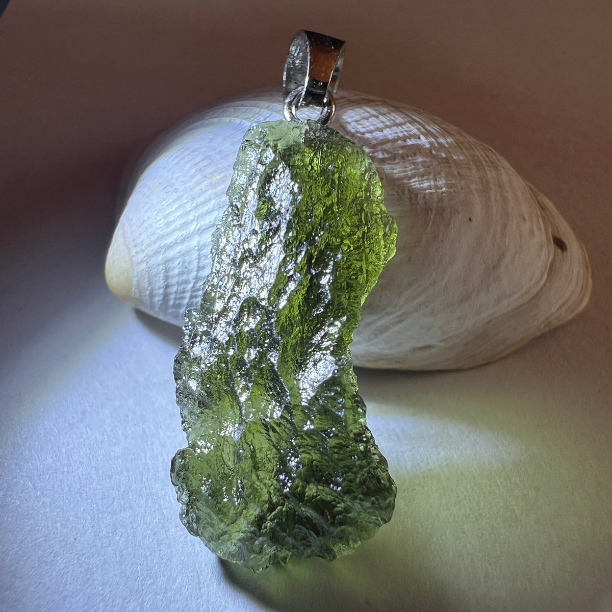 2.34g Moldavite Pendant