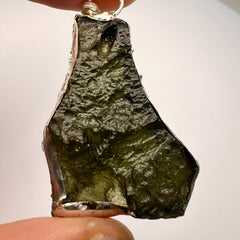 8.79g Moldavite & Silver Pendant