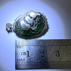 5.34g Moldavite & Silver Pendant
