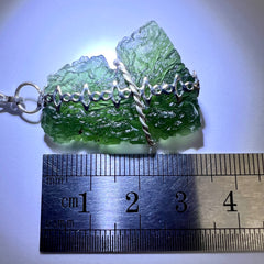 7.8g Moldavite & Silver Pendant