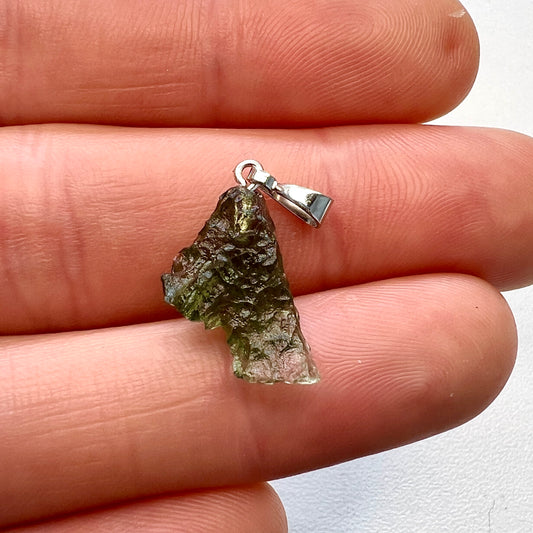 0.86g Moldavite Pendant