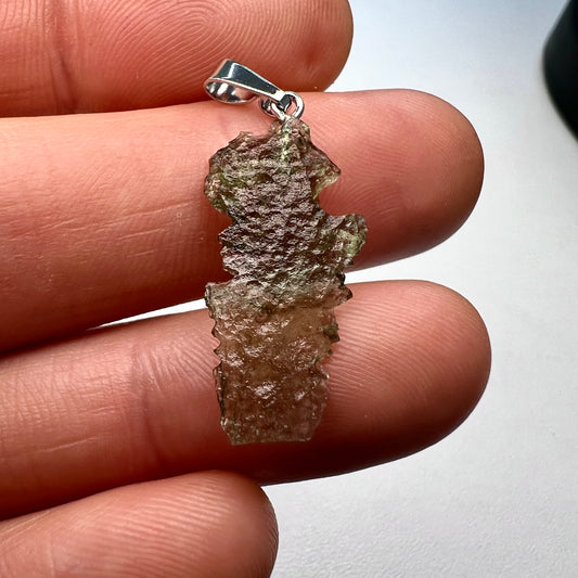 0.83g Moldavite Pendant
