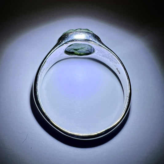 Moldavite Ring (Size 11)