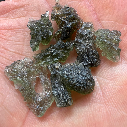 6g Moldavite Wholesale Lots (8 pieces)