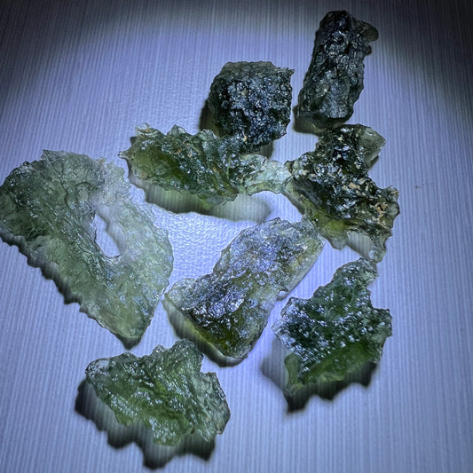 6g Moldavite Wholesale Lots (8 pieces)