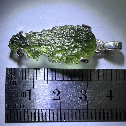 2.45g Moldavite/Silver pendant