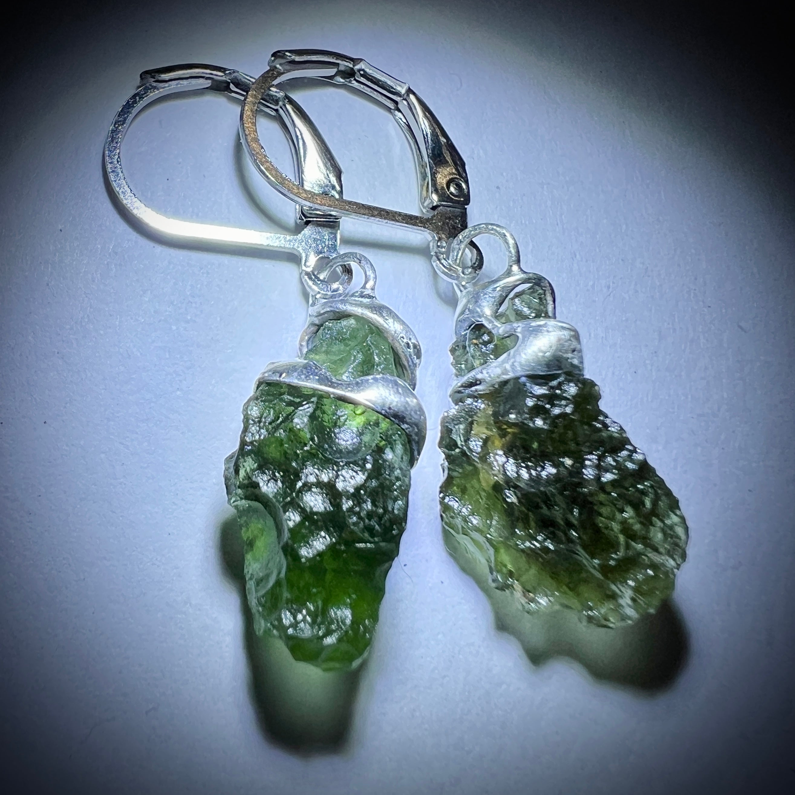 Moldavite Earrings (2.5g)