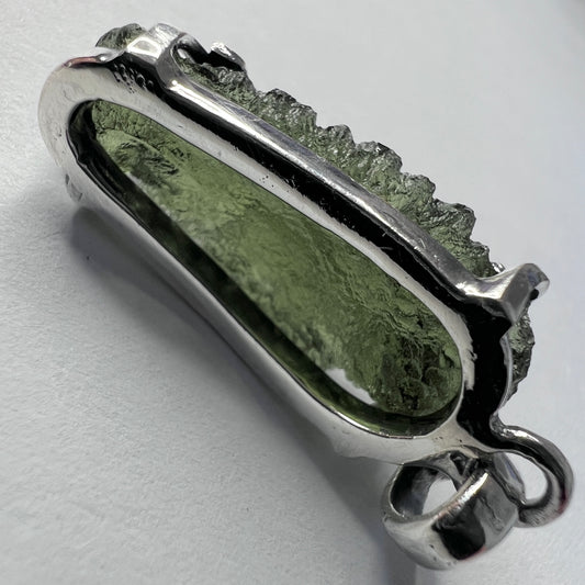 Moldavite silver pendant 2.46g