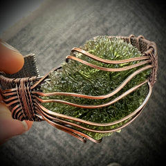 10.21g Maly Chlum Moldavite "Rolex" Bracelet.